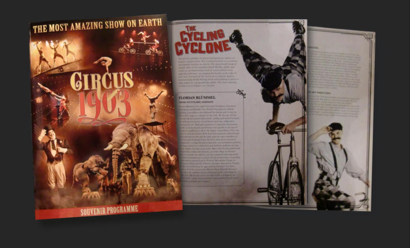 PROGRAMME CIRCUS 1903 - THE GOLDEN AGE OF CIRCUS