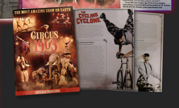 PROGRAMME CIRCUS 1903 - THE GOLDEN AGE OF CIRCUS