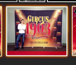  FLORIAN BLMMEL - THE CYCLING CYCLONE on the RED CARPET at CIRCUS 1903 - THE GOLDEN AGE OF CIRCUS
