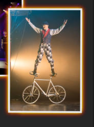FLORIAN BLMMEL - THE CYCLING CYCLONE at CIRCUS 1903 - THE GOLDEN AGE OF CIRCUS     -     Photo:  Mark Turner
